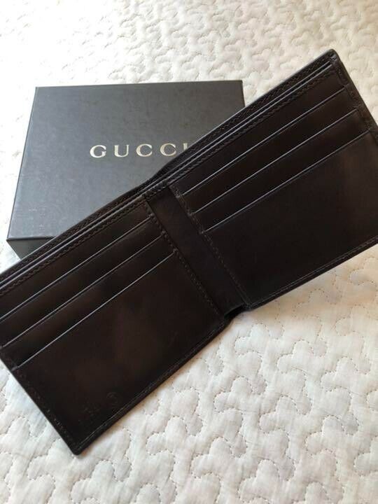 Authentic Gucci Vintage Bifold Bill Card Wallet B… - image 4