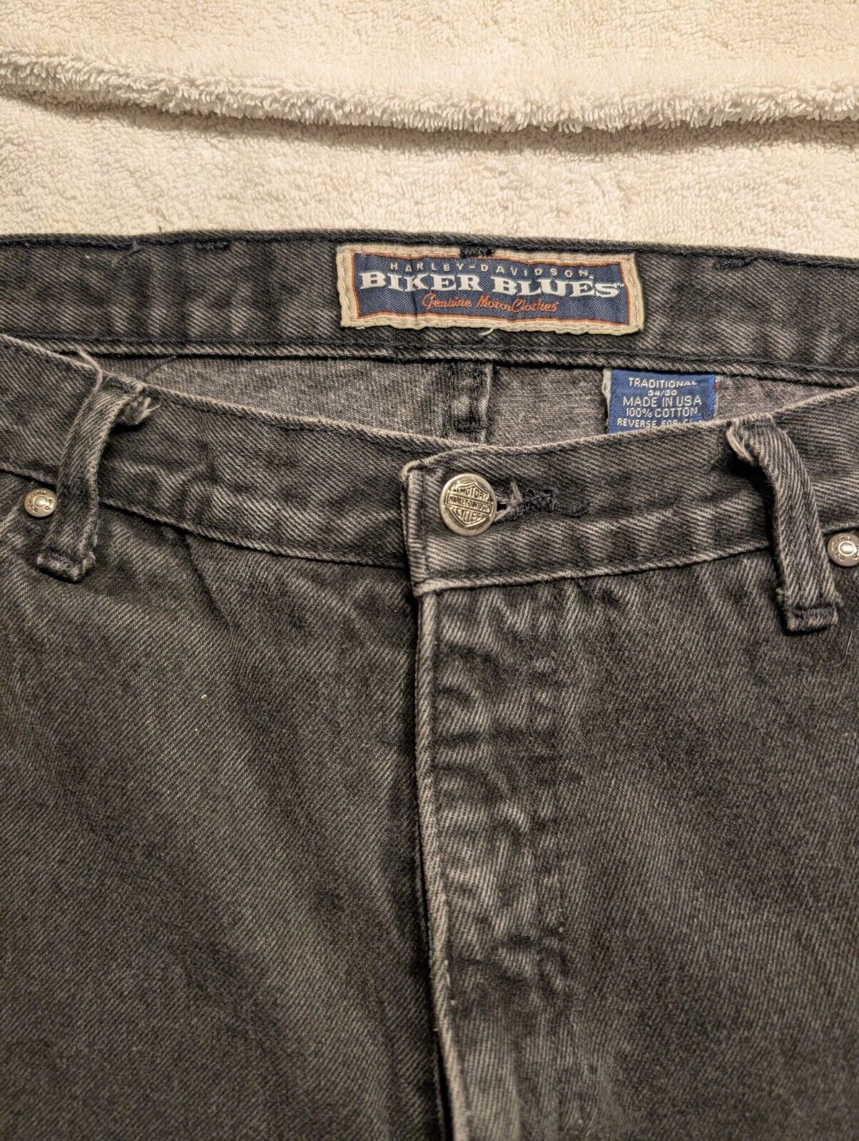 Biker Blues Harley-Davidson    Jeans 34x30 Vintage - image 6