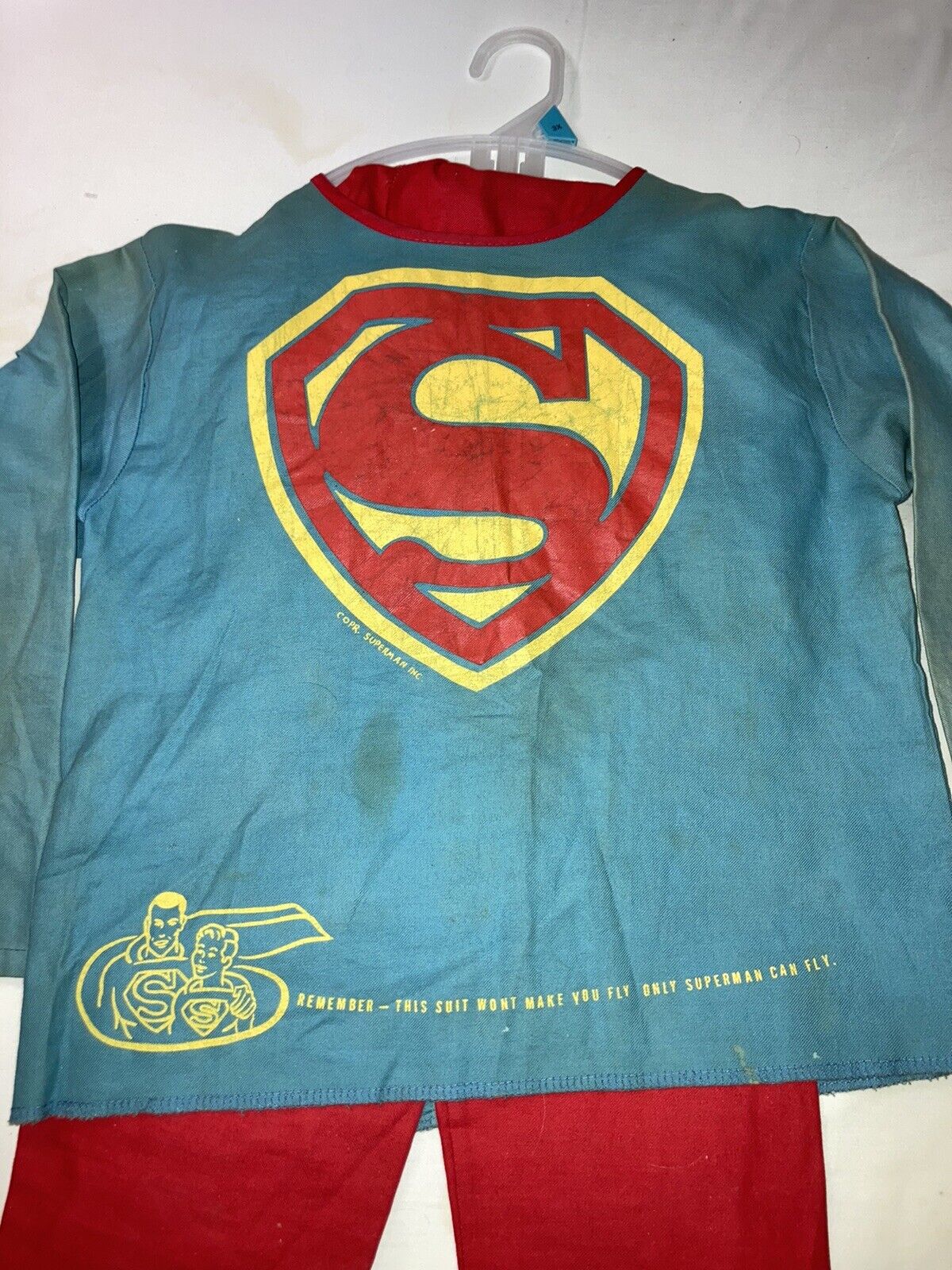 1940s Vtg SUPERMAN-TIM HALLOWEEN COSTUME! ULTRA R… - image 5