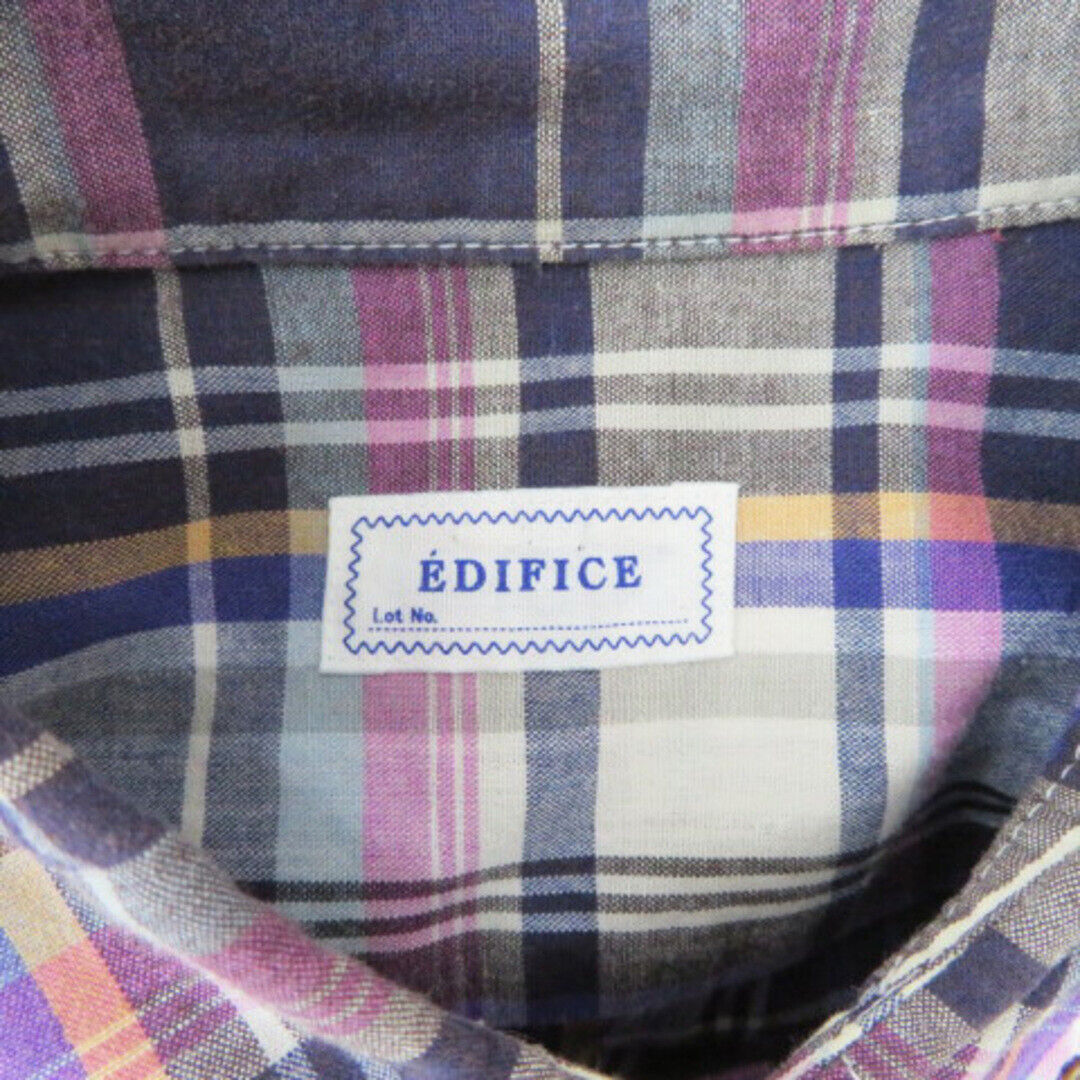 Edifice Shirt Long Sleeve Plaid 38 M Multicolor P… - image 5