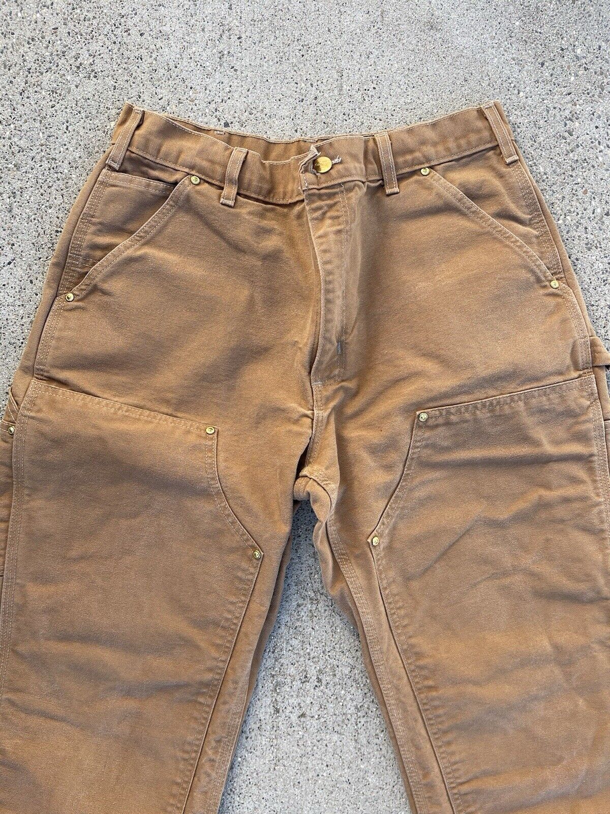 Carhartt B01 Double Knee Pants Mens 36x32 Brown C… - image 3