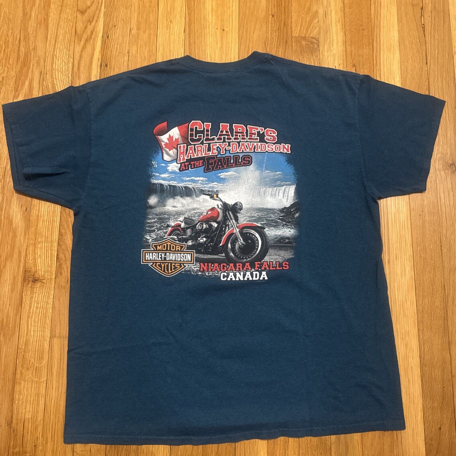 2014 Harley Davidson Shirt Mens XL Retro Motor Oi… - image 6