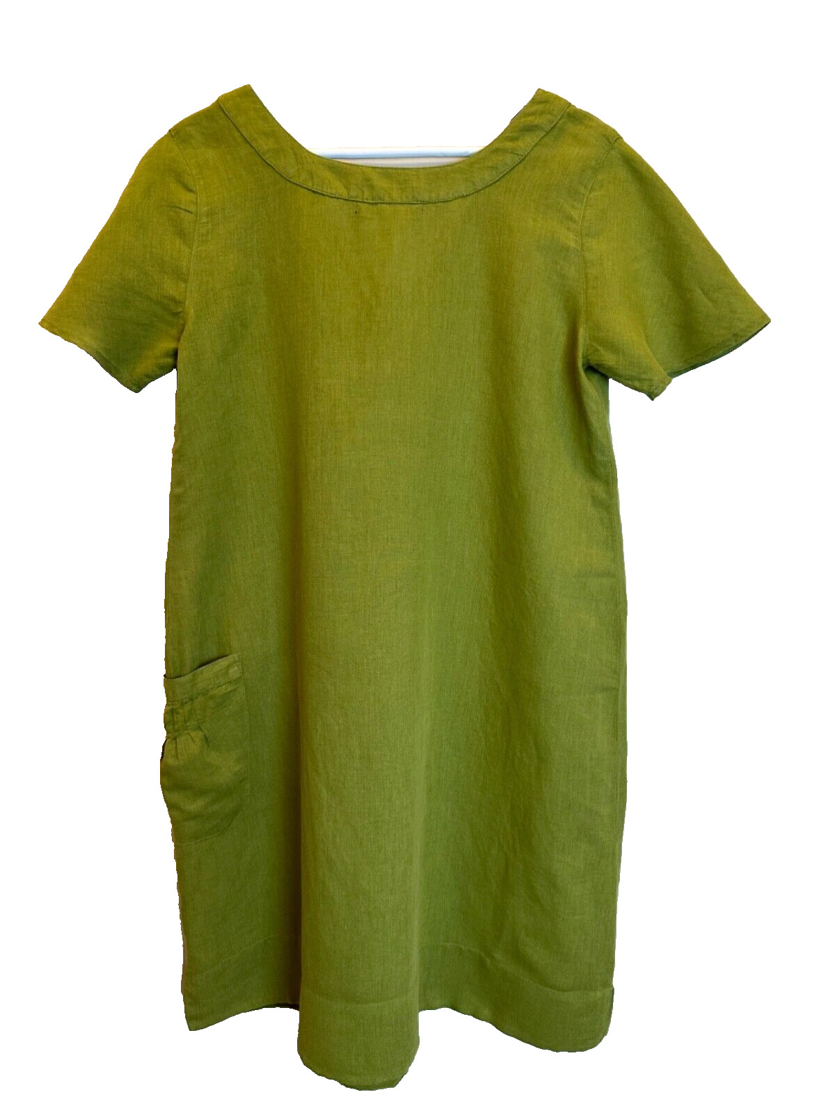 Gudrun Sjoden Size M Green Cotton Linen Lagenlook… - image 4