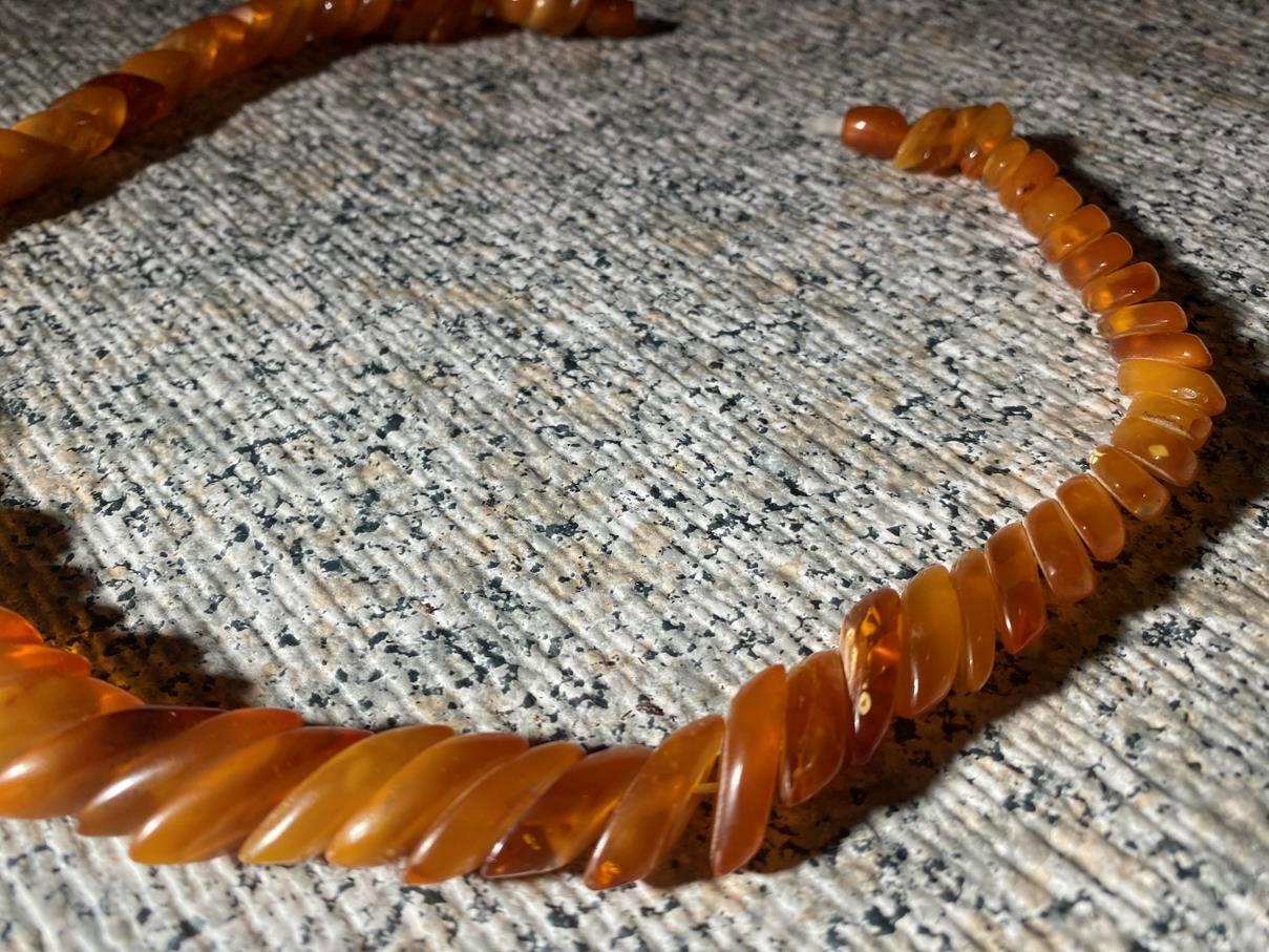 Beautiful VINTAGE BALTIC AMBER NECKLACE, 19 inch,… - image 13