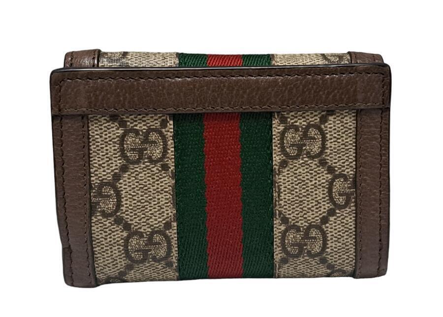 Gucci Compact Ophidia Tri-Fold Wallet Web Stripe … - image 2