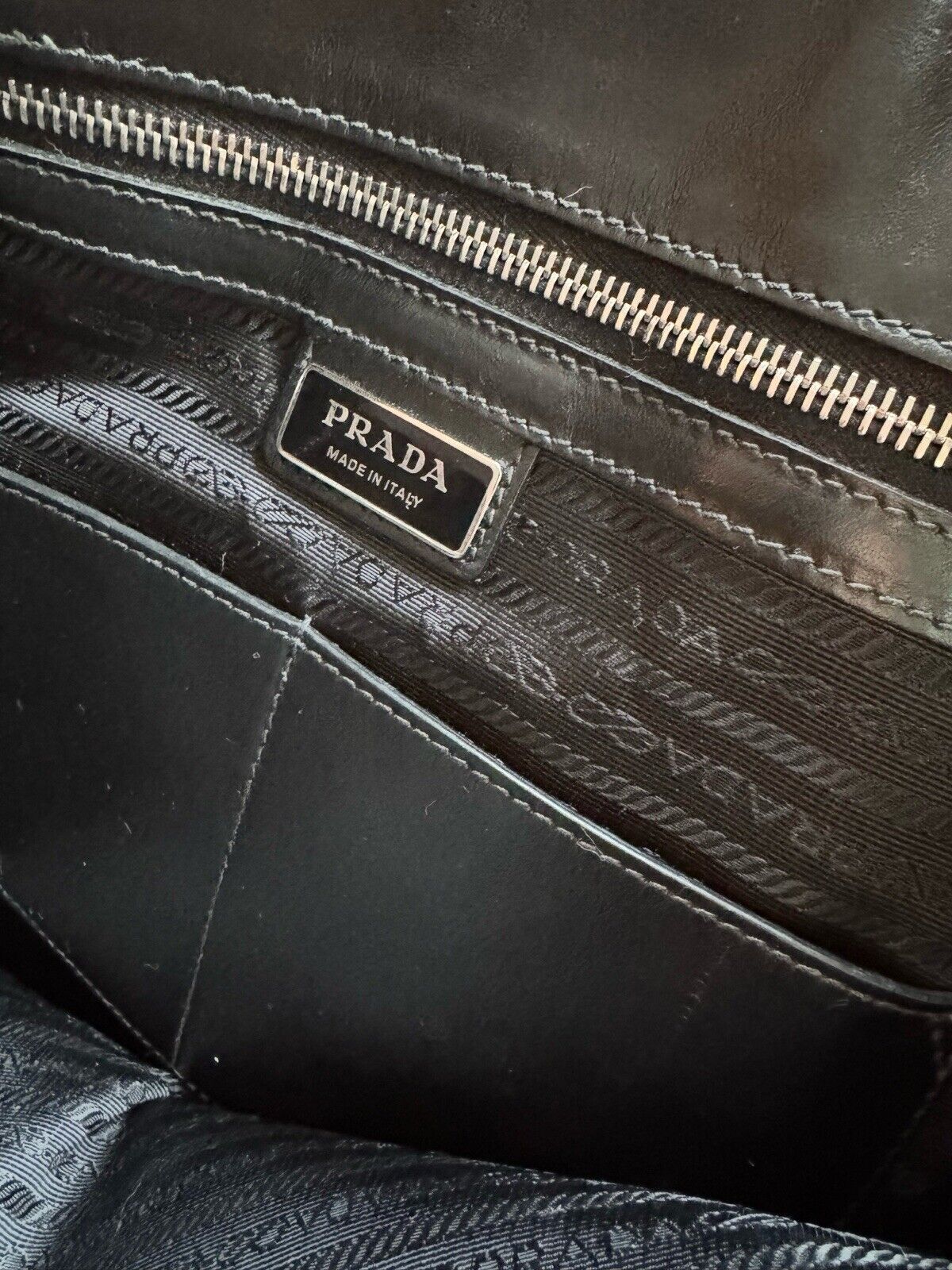 Prada Briefcase Black Leather - image 2