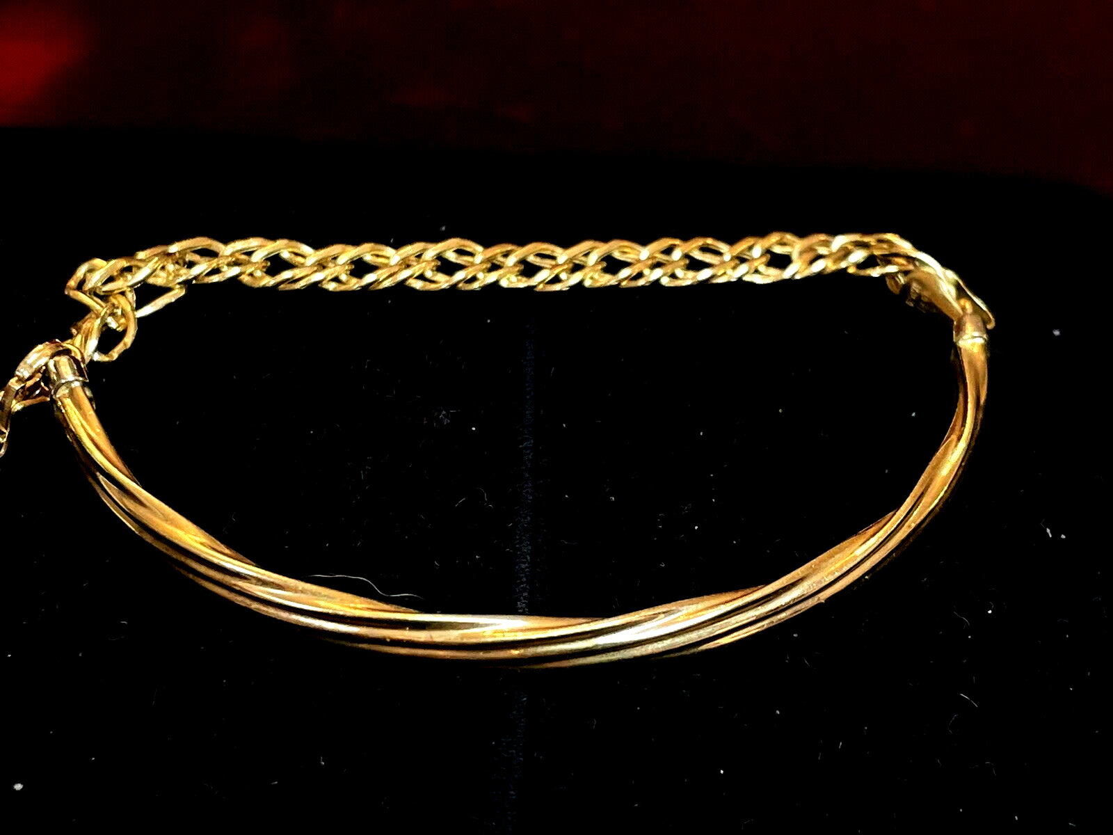 VINTAGE ESTATE 18K GOLD BRACELET DESIGNER SIGNED … - image 1