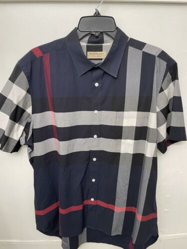 Burberry London Button Down Authentic Mens Blue S… - image 1