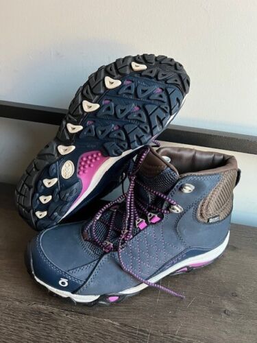 Oboz hiking boots womens blue Sapphire Huckleberry