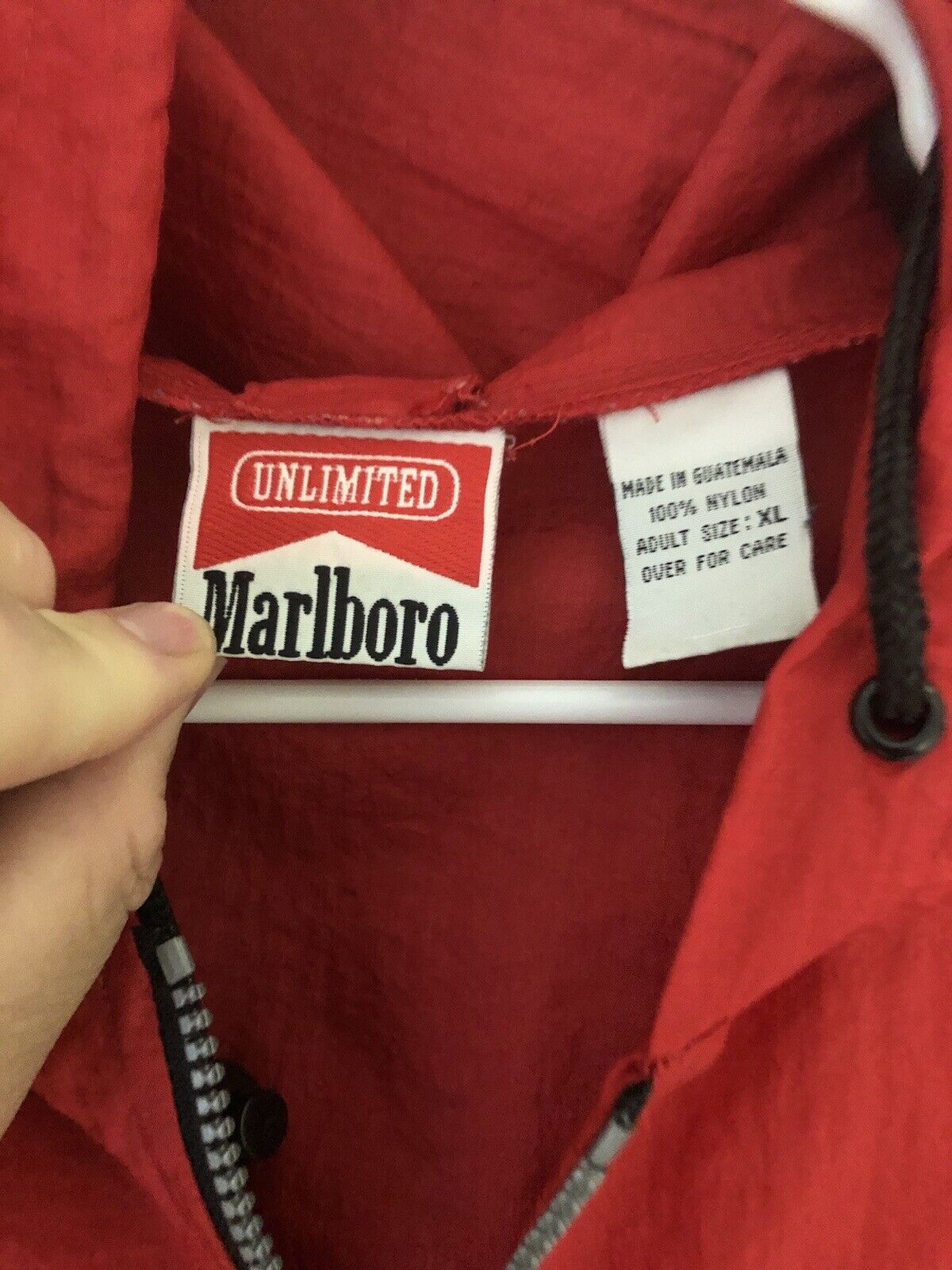 Vintage Marlboro Windbreaker Zip Up Jacket 90s Si… - image 5