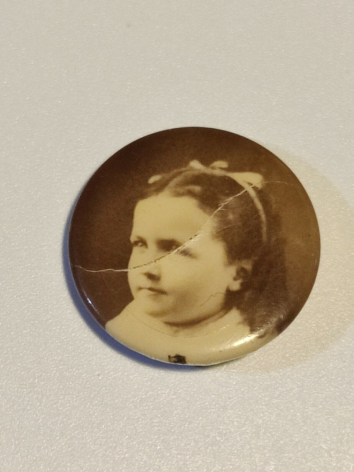 Antique Victorian? Edwardian? Mourning Memento Ph… - image 1