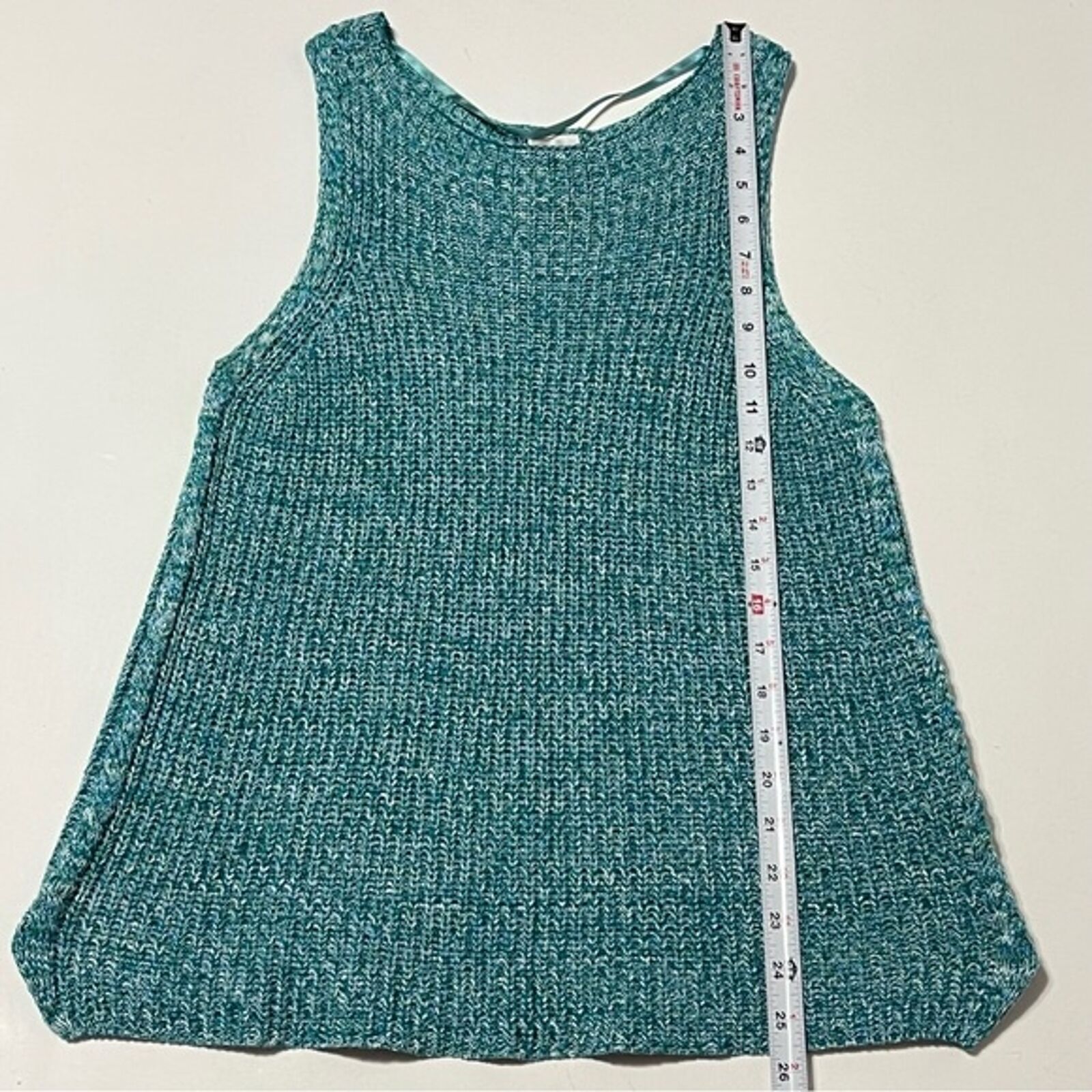 Cupio Sleeveless Knit Marled Sweater Tank Size M - image 5