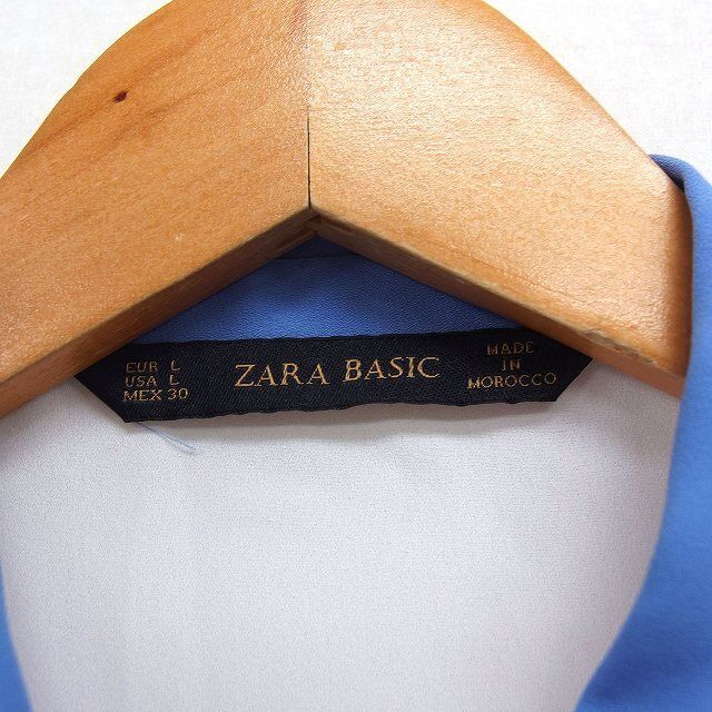 L Zara Basic Color Scheme Shirt Blouse Sleeveless - image 3