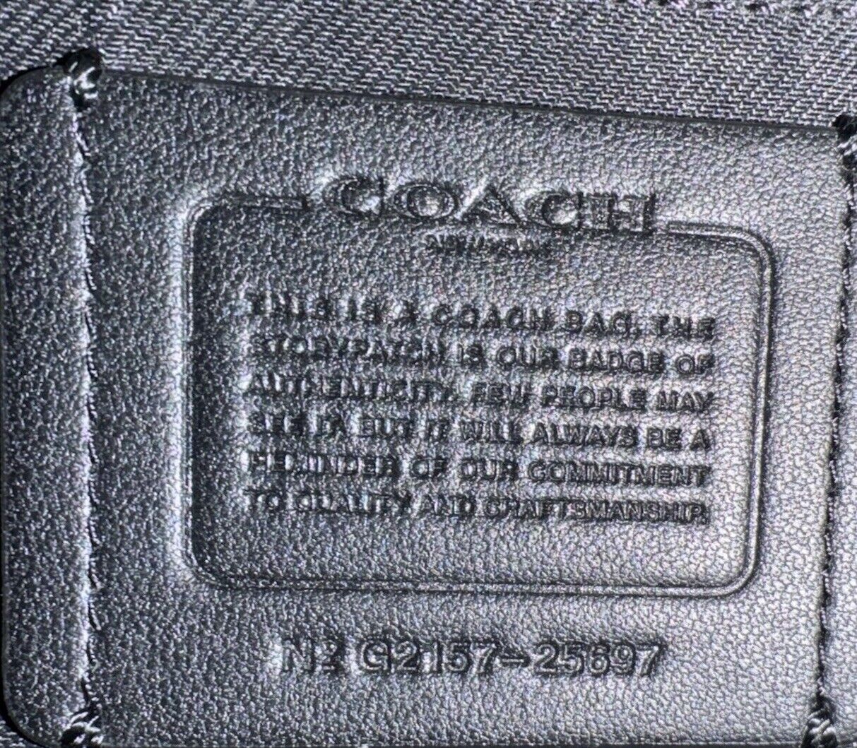 Coach Dufflette Crossbody Black/Gray Signature Ja… - image 5