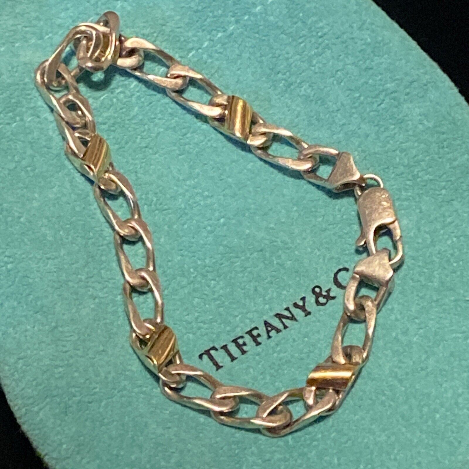 tiffany co bracelet silver and gold Rare Vintage - image 4