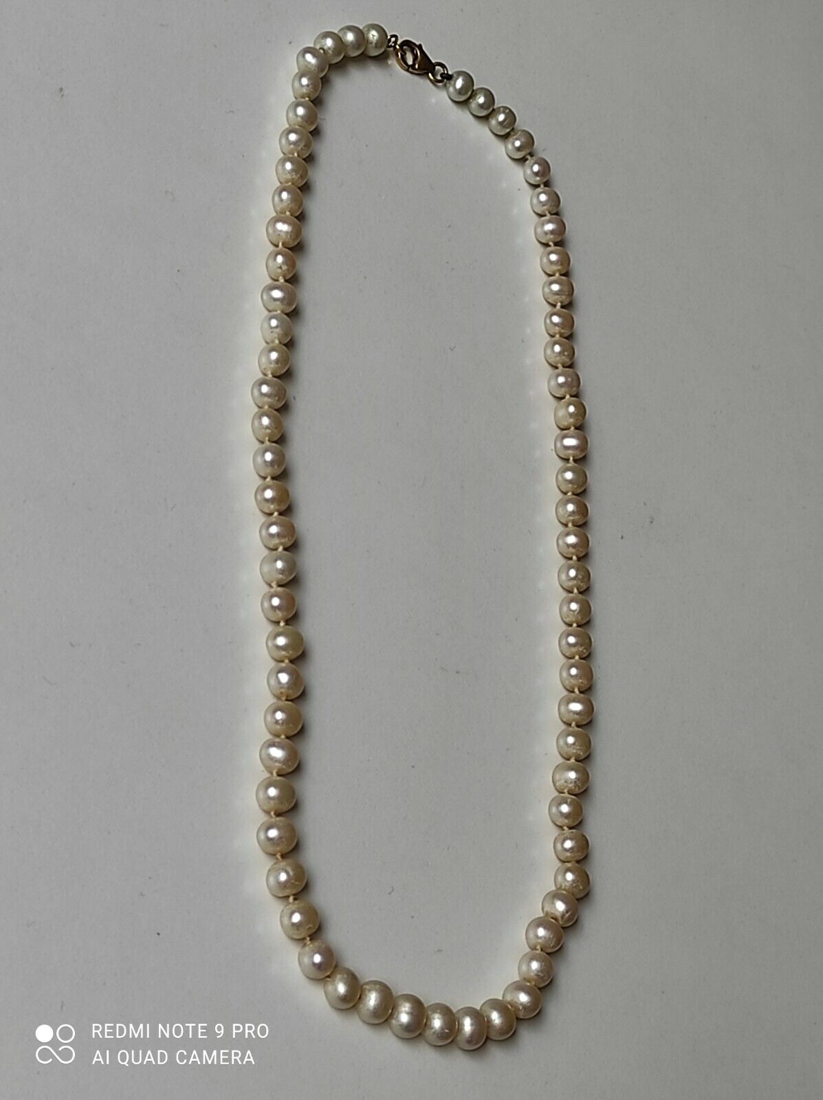 Antique Cultured Pearl And Yellow Gold 18K Neckla… - image 10