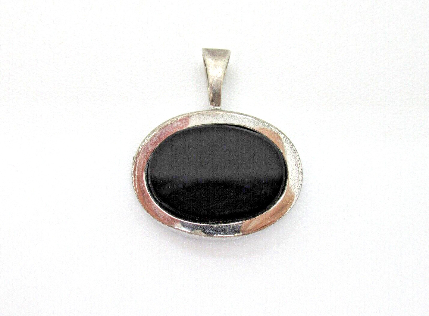 TOP DESIGNER Pendant 835 Silver Onyx 70s Modernis… - image 2