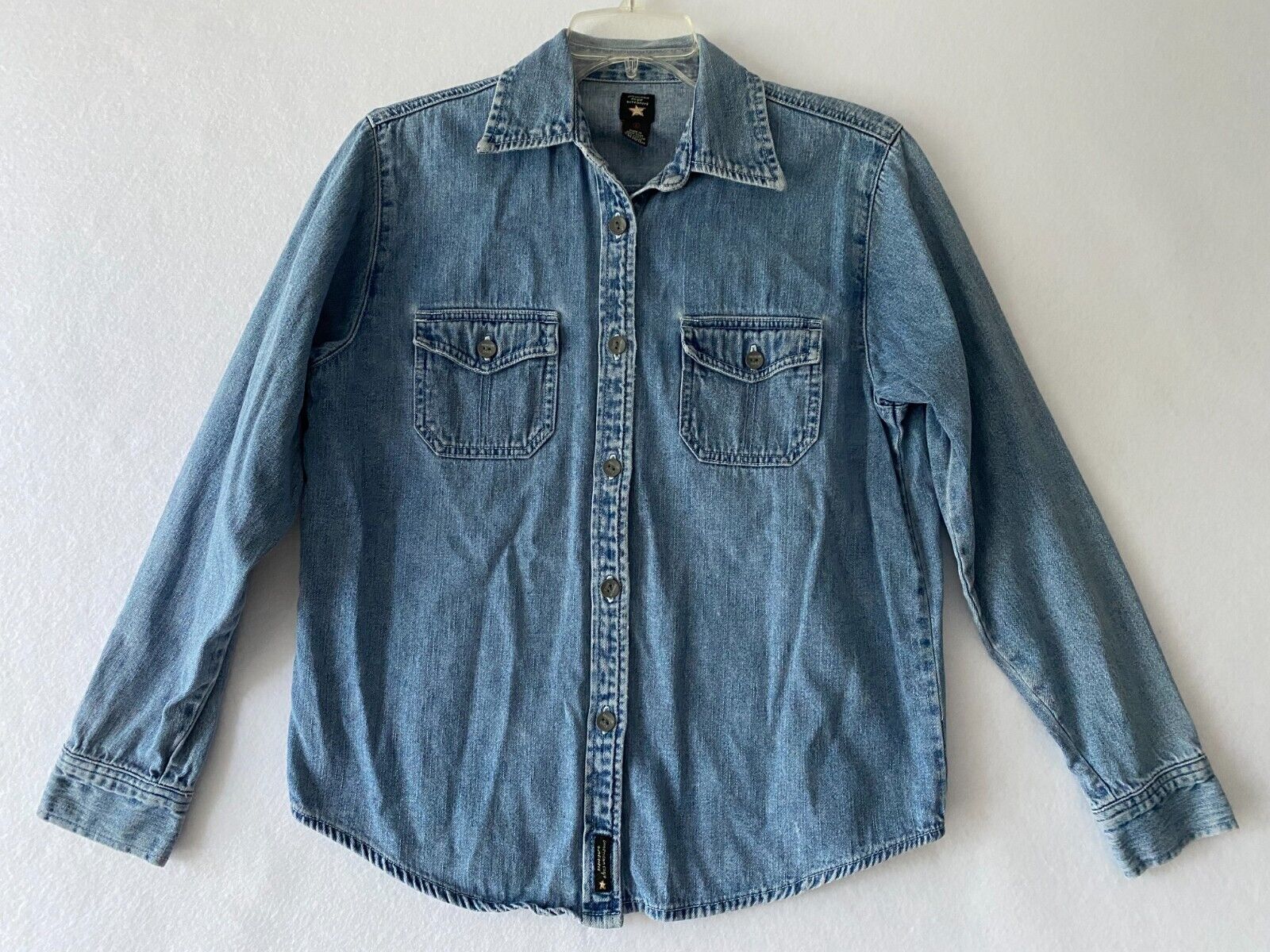 American Eagle Outfitters Chambray Denim Shirt Wo… - image 1