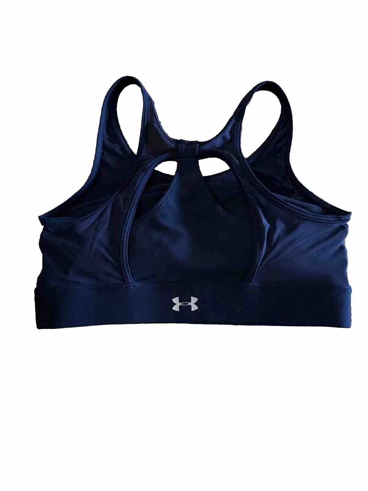 Sports Bra Under Armour Project Rock Blue Logo Pu… - image 2