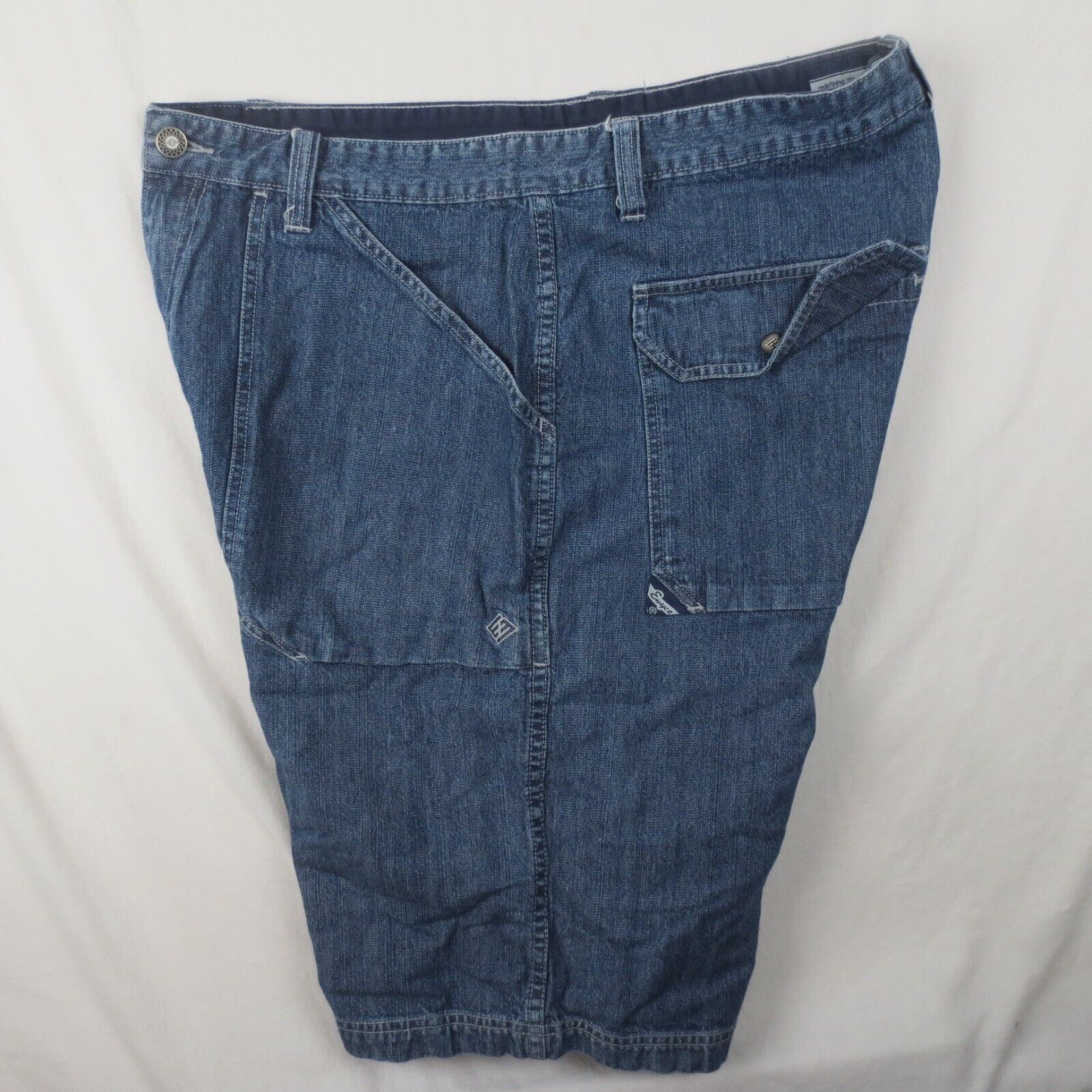 Vintage Enyce Jean Shorts Mens 36 Blue Loose Bagg… - image 3