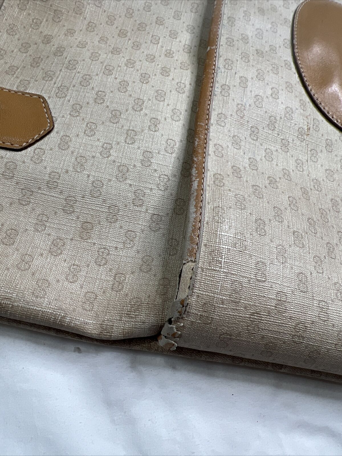 Gucci Beige GG Monogram Large Tote With Front Poc… - image 7