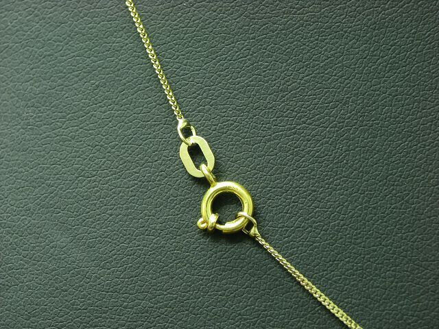 Yellow Gold Cubic Zirconia Chain & Pendant / 8ct … - image 6