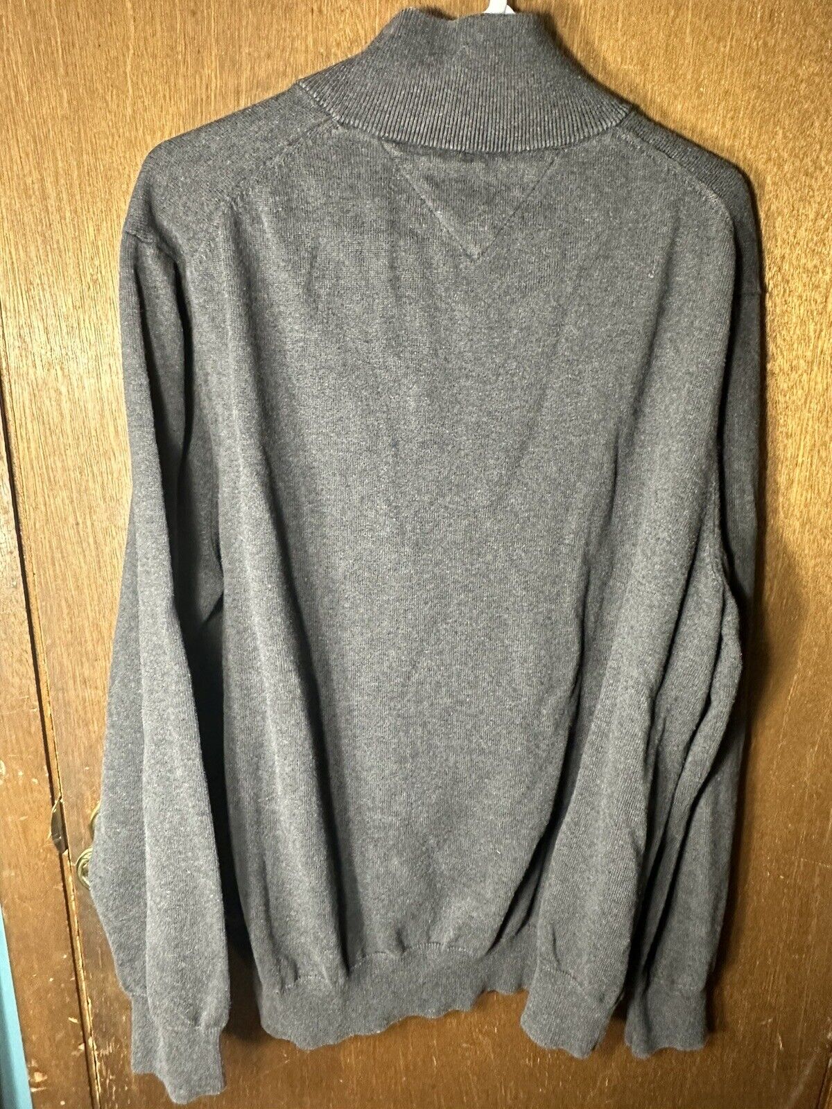 Tommy Hilfiger Sweater Mens 2XL Gray Casual Quart… - image 4