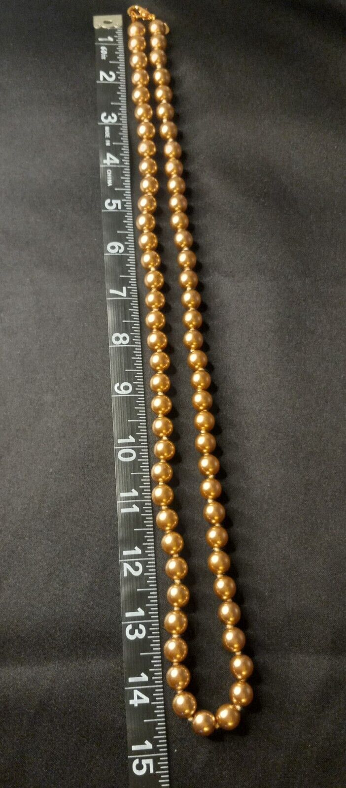 Vintage Joan Rivers Necklace Long Pearlescent Ros… - image 9