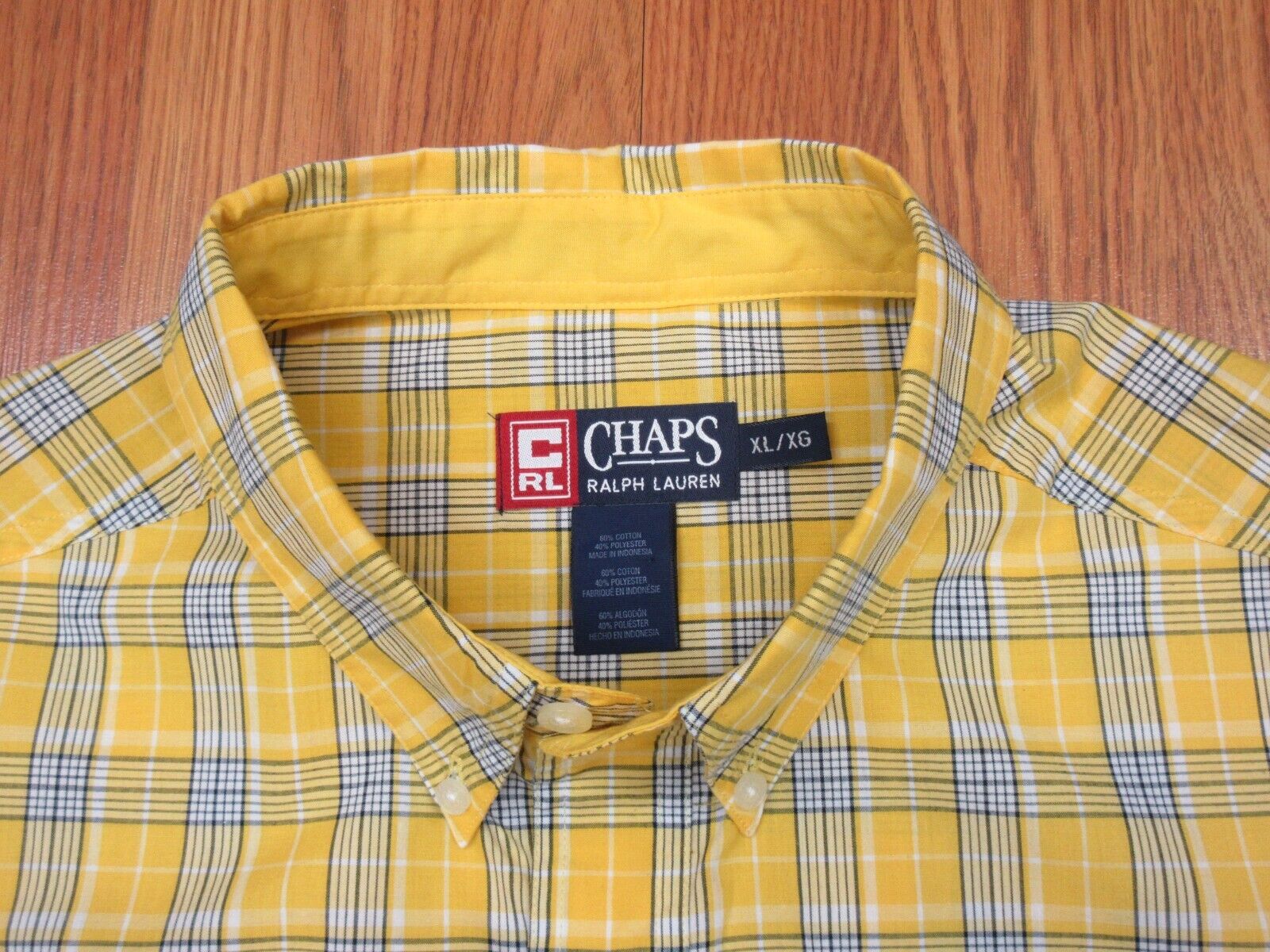 VTG CHAPS RALPH LAUREN REGULAR FIT 100% COTTON SH… - image 3