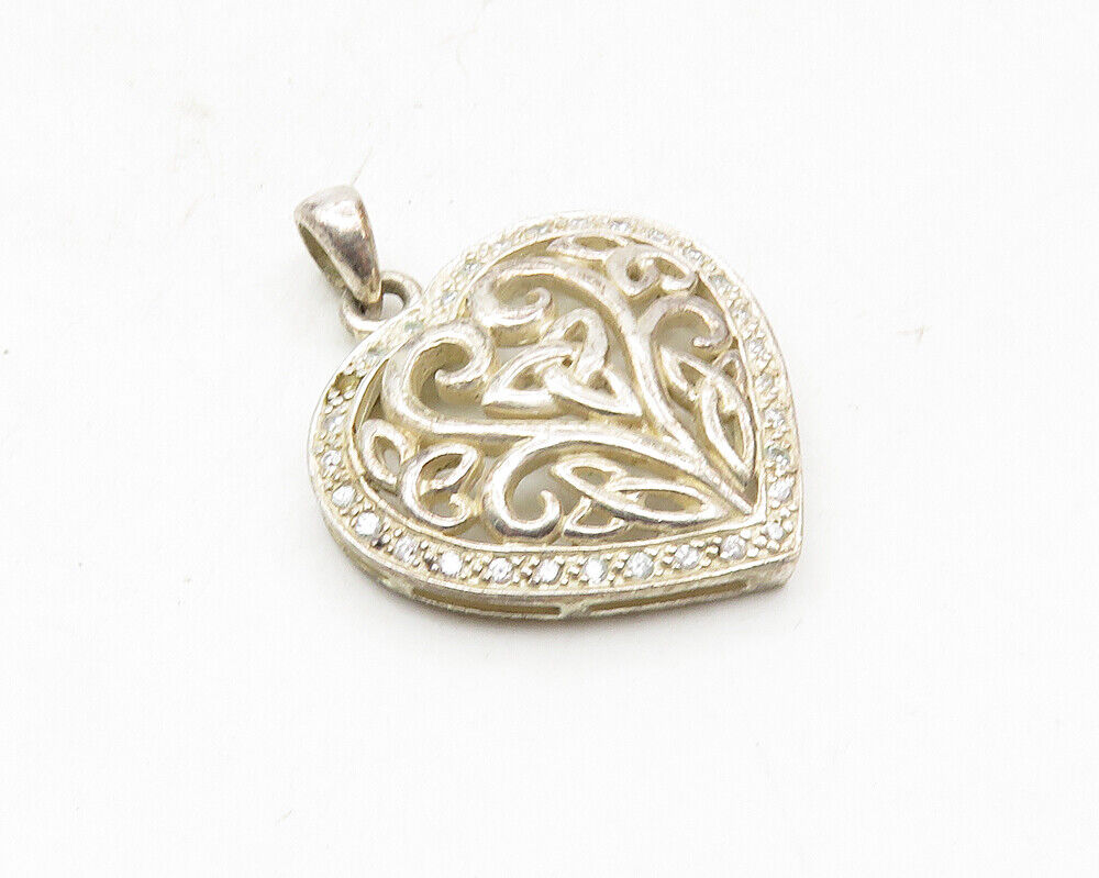 SOLVAR 925 Sterling Silver  Vintage Topaz Celtic … - image 2