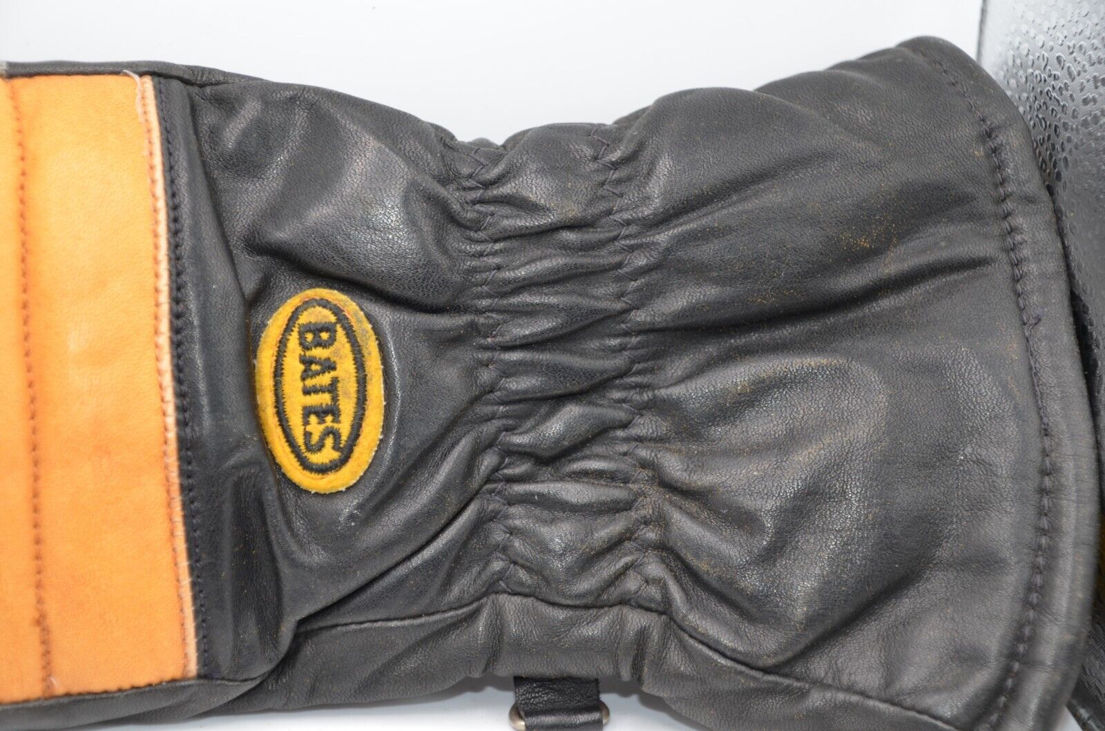 Vintage Bates Motorcycle Riding Leather Gloves In… - image 12