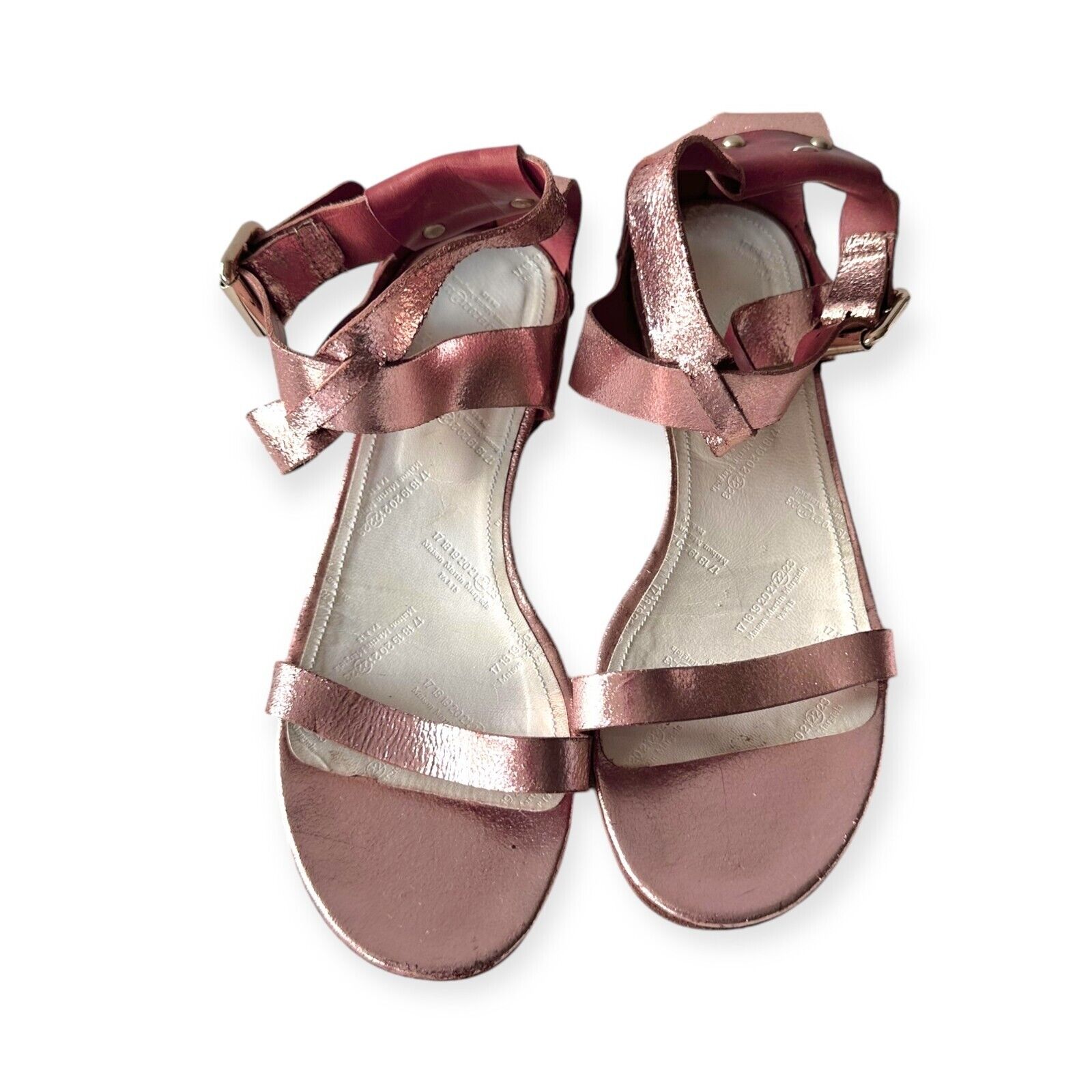 Maison Martin Margiela Rose Gold Metallic Low Hee… - image 13