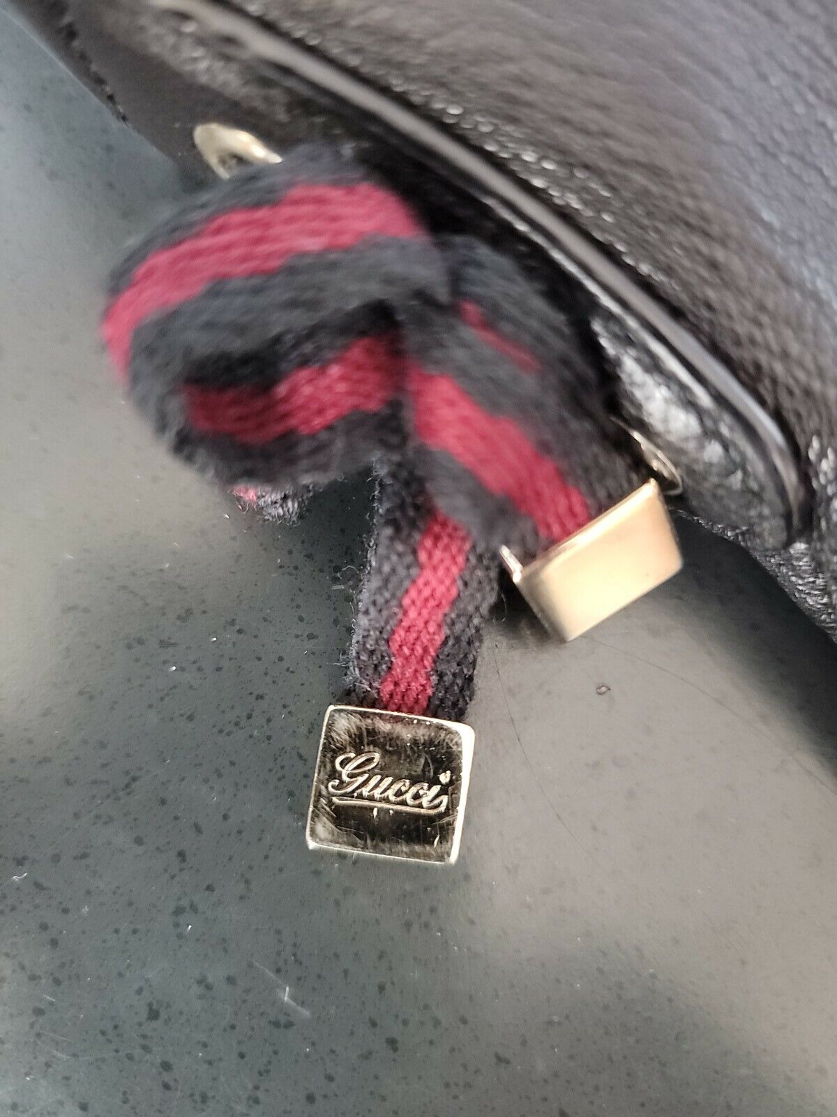 Authentic Gucci Black Leather Bag - image 3