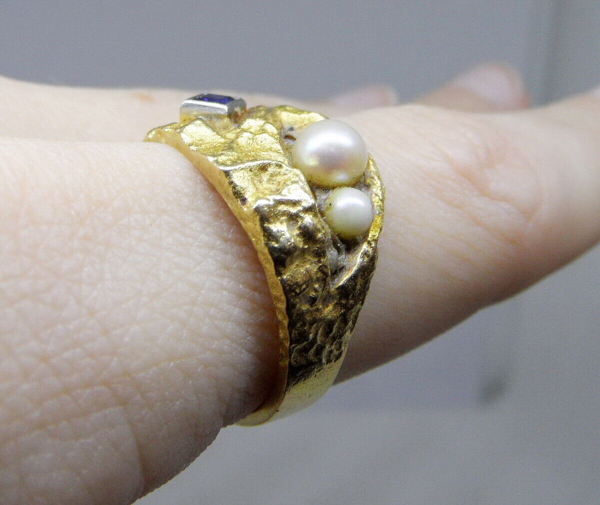 Vintage LAPPONIA 14k Gold Ring by Björn Weckström… - image 7