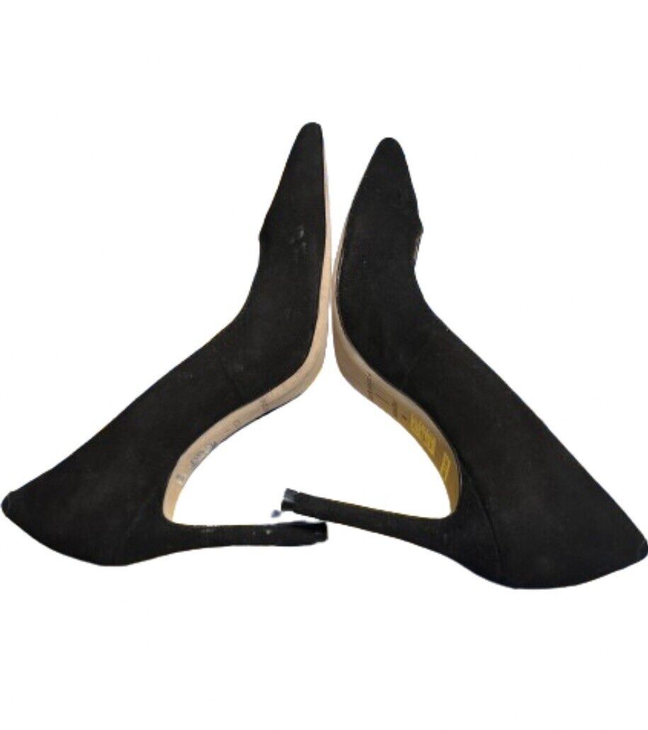 Black Suede Studio Suede Stiletto Black Pumps Siz… - image 3