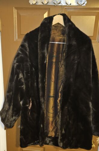 VTG J. Percy Marvin Richards Womens Faux Fur Coat