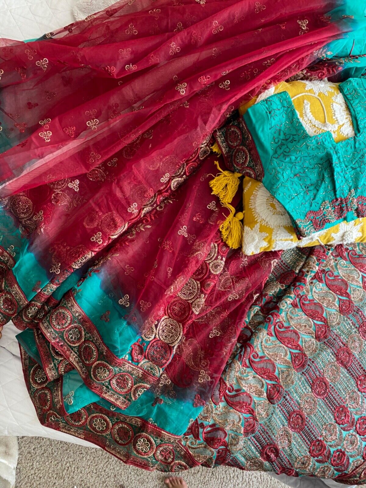 saree with stitched blouse - image 8