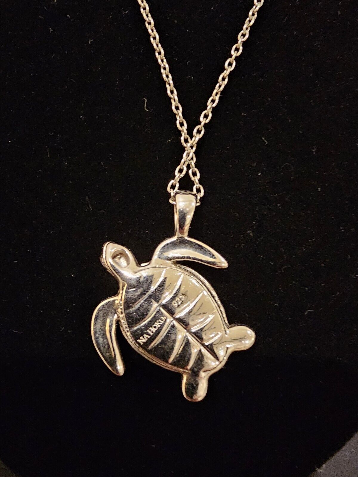 NA HOKU STERLING SILVER HAWAIIAN SEA TURTLE PENDA… - image 2