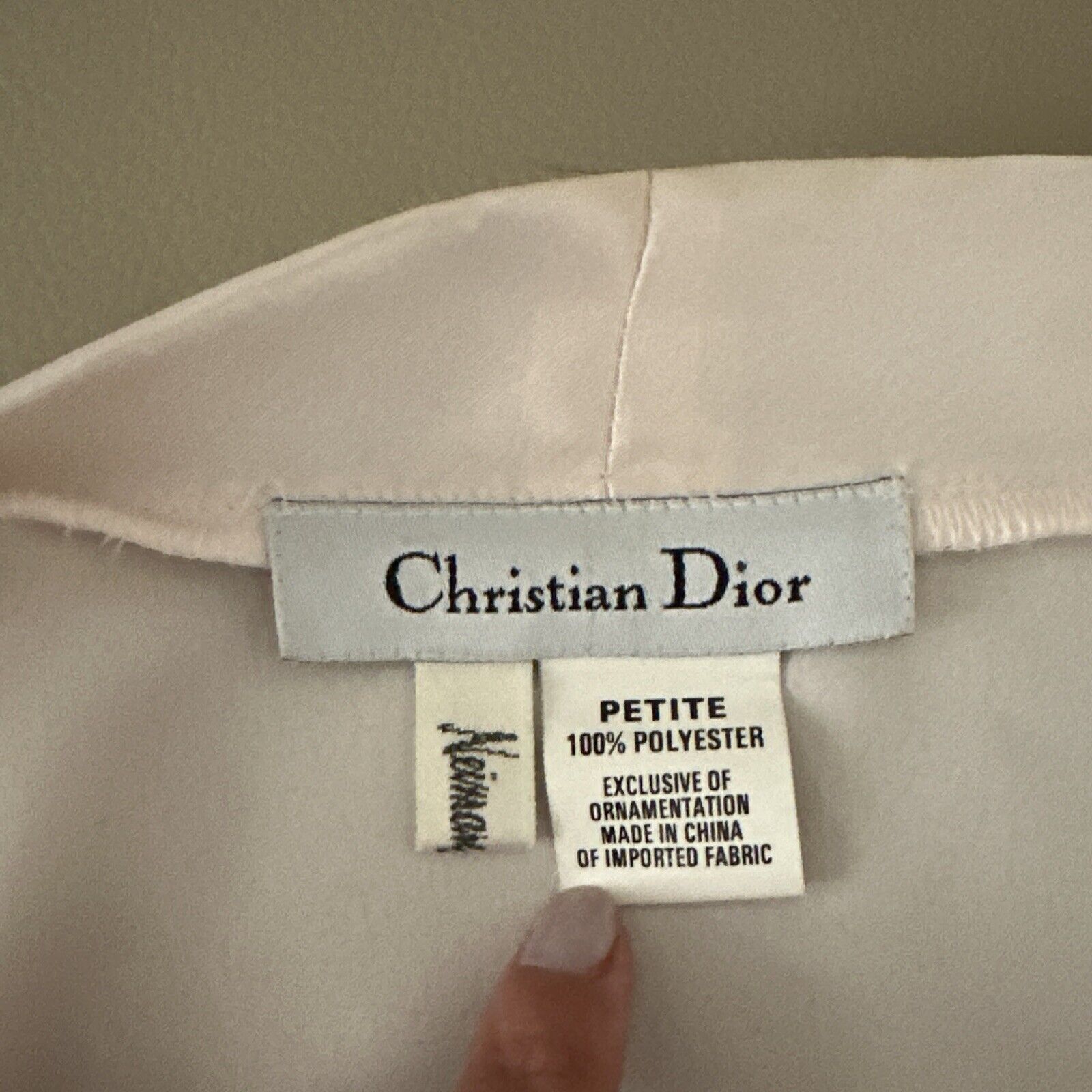 CHRISTIAN DIOR NEIMAN-MARCUS Women Petite Long Sa… - image 7