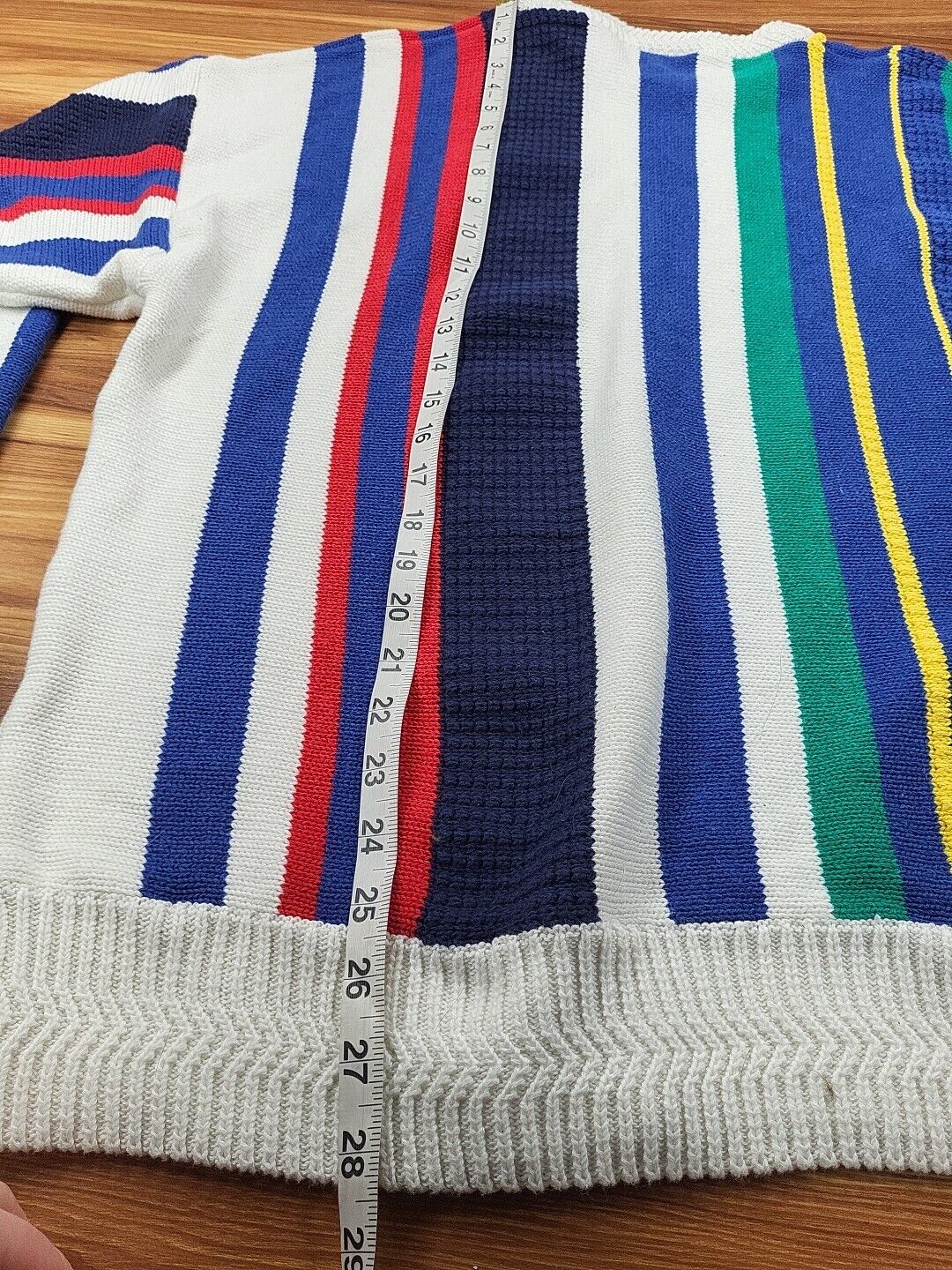 Vintage Preswick & Moore Knit Sweater Striped Men… - image 10