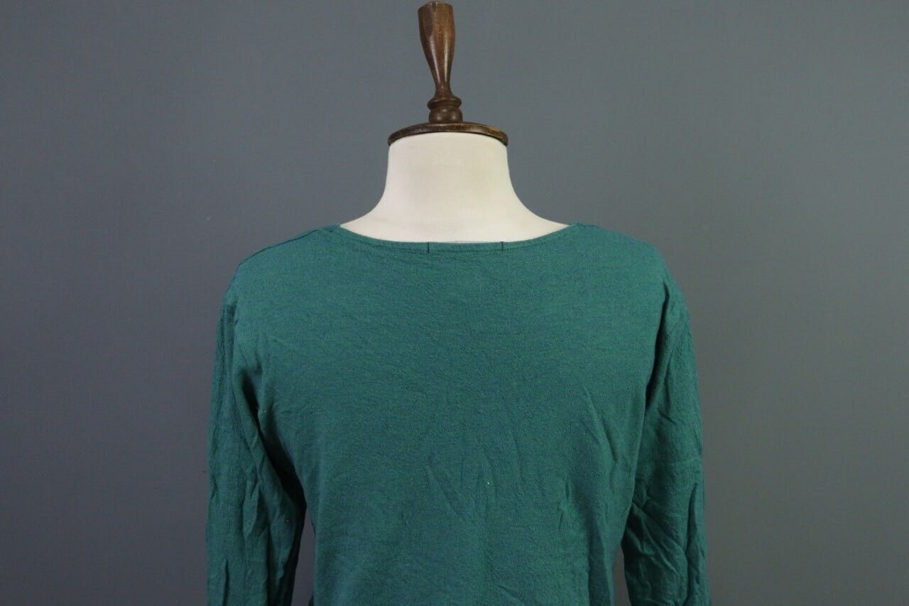 Gudrun Sjoden Green Wool Knit Top Shirt Size M - image 14