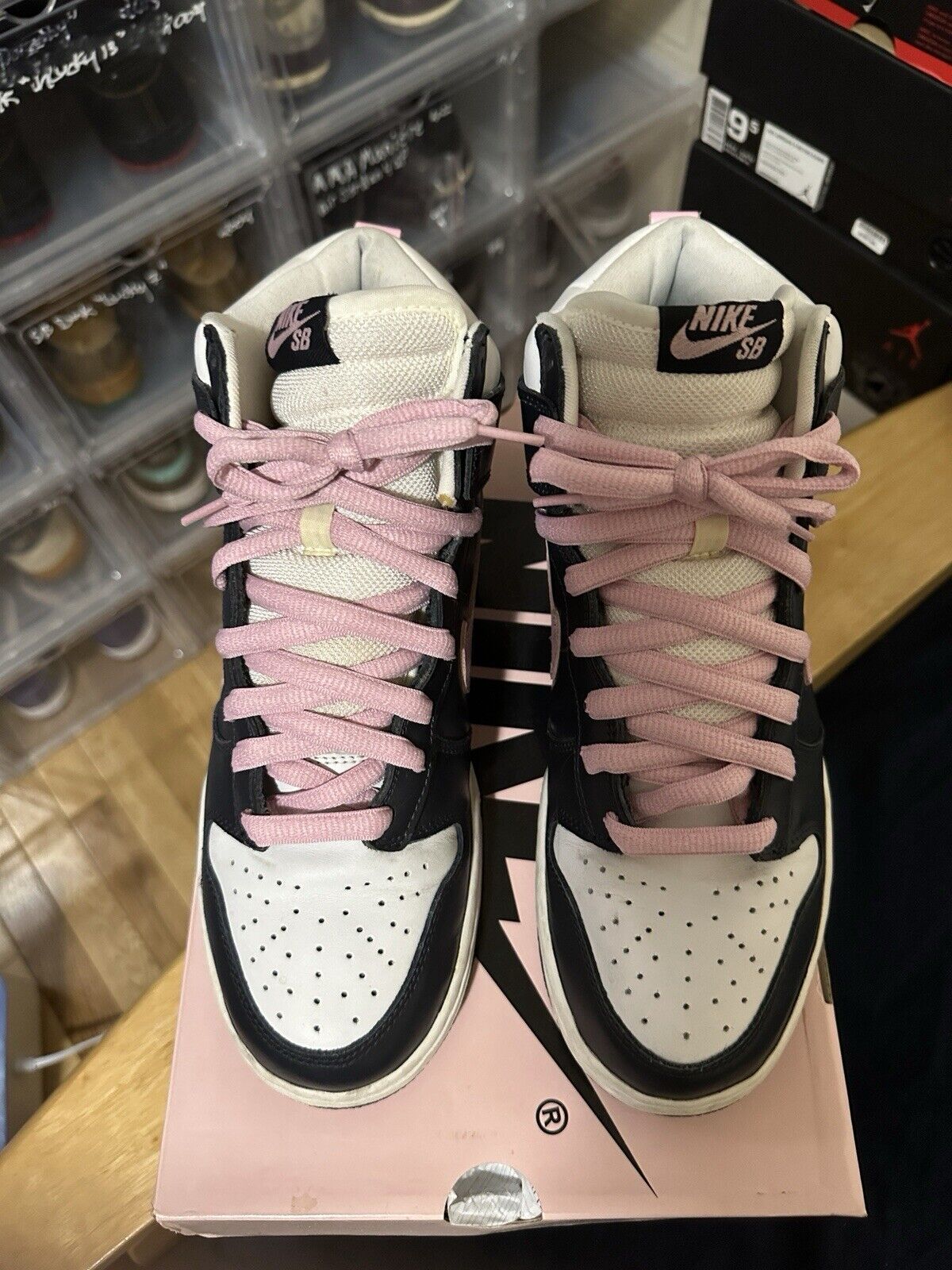 Size 9 - Nike Dunk Pro SB High Shy Pink - image 4