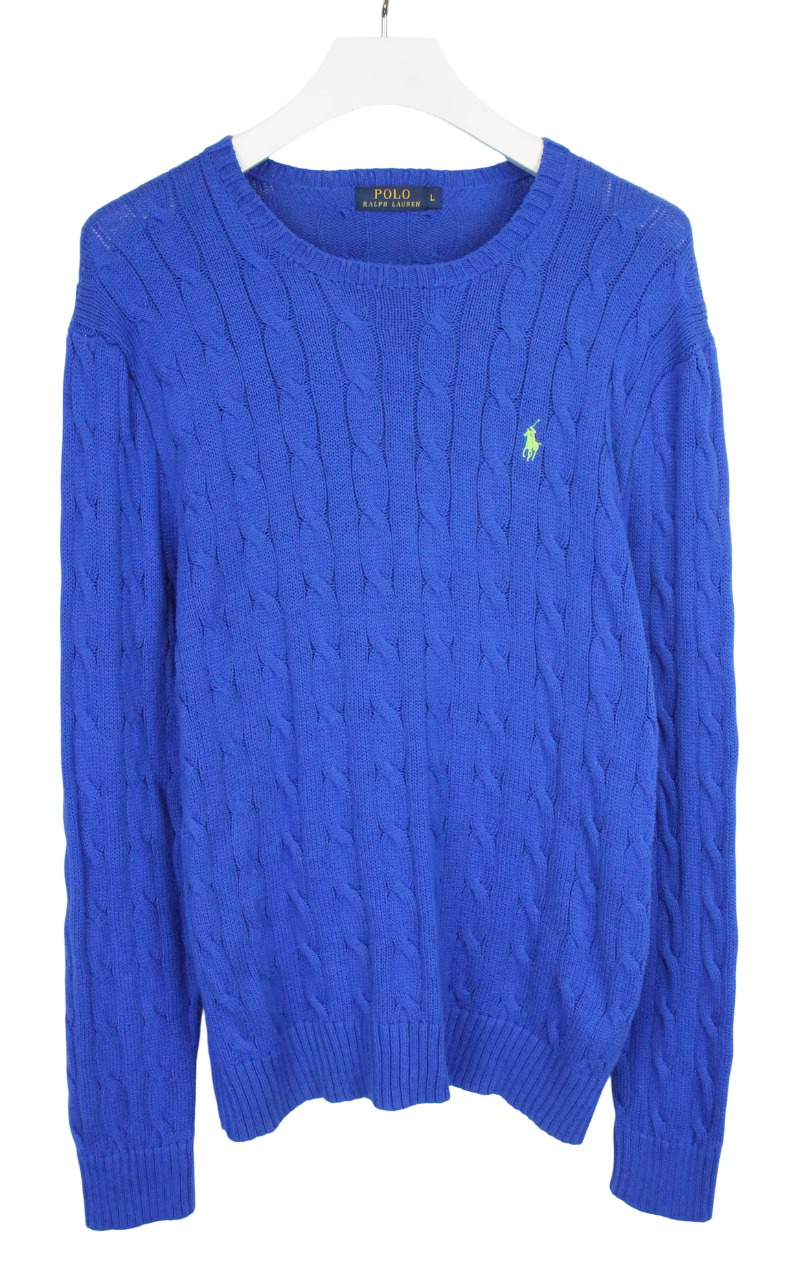 POLO RALPH LAUREN Jumper Men's LARGE Crew Neck Ca… - image 1