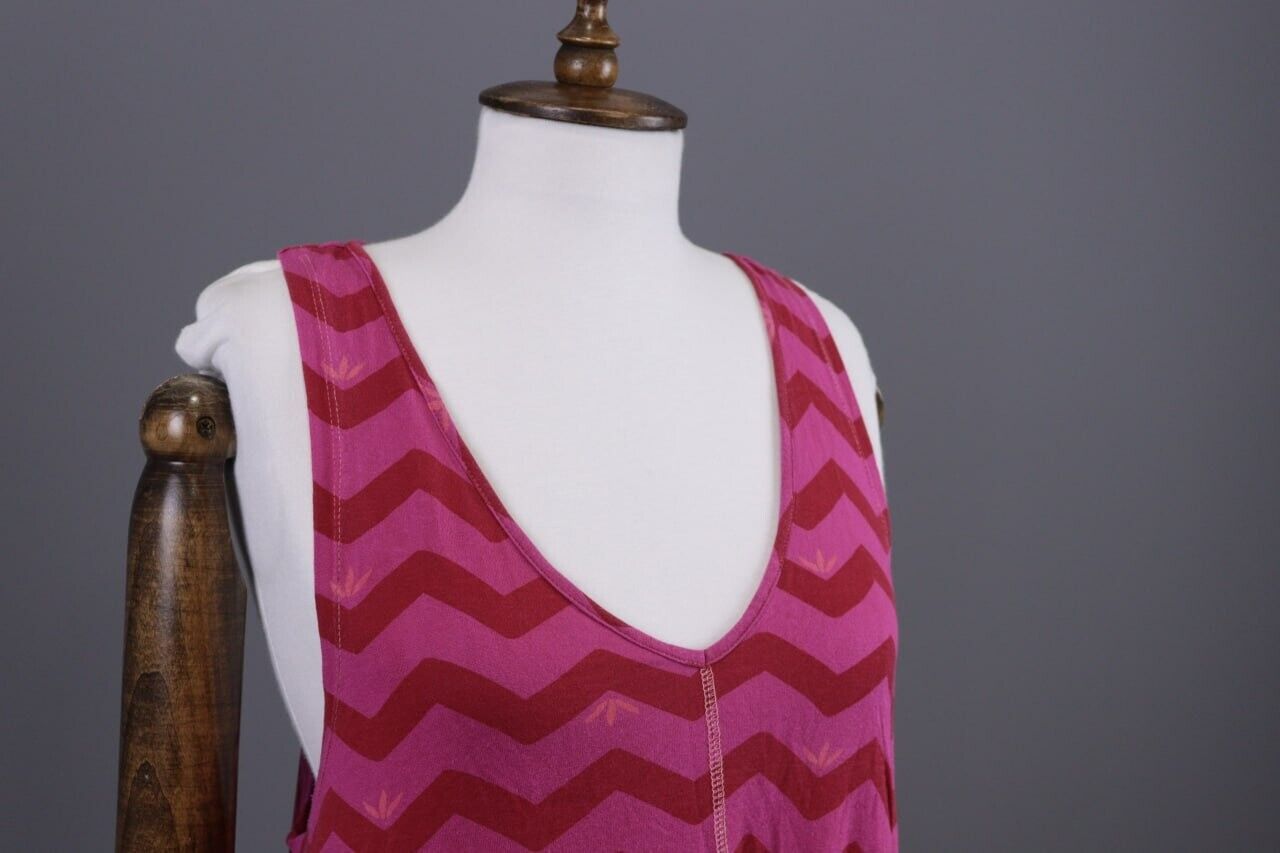 GUDRUN SJODEN Purple Stripe Lagenlook Sleeveless … - image 5