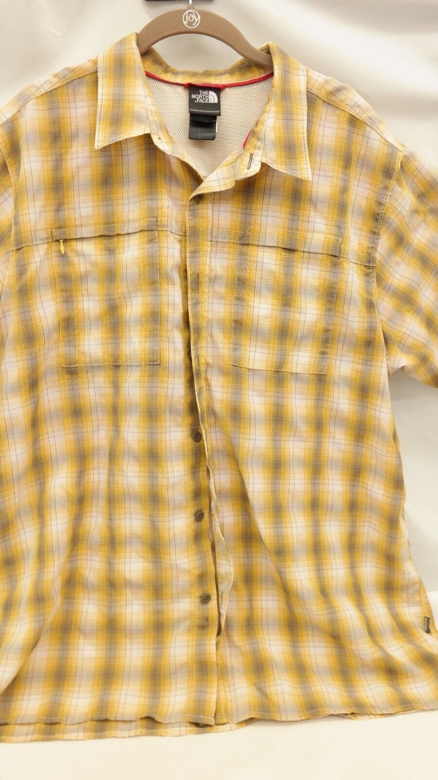 The North Face Shirt Mens 2XL Yellow & White Plai… - image 2