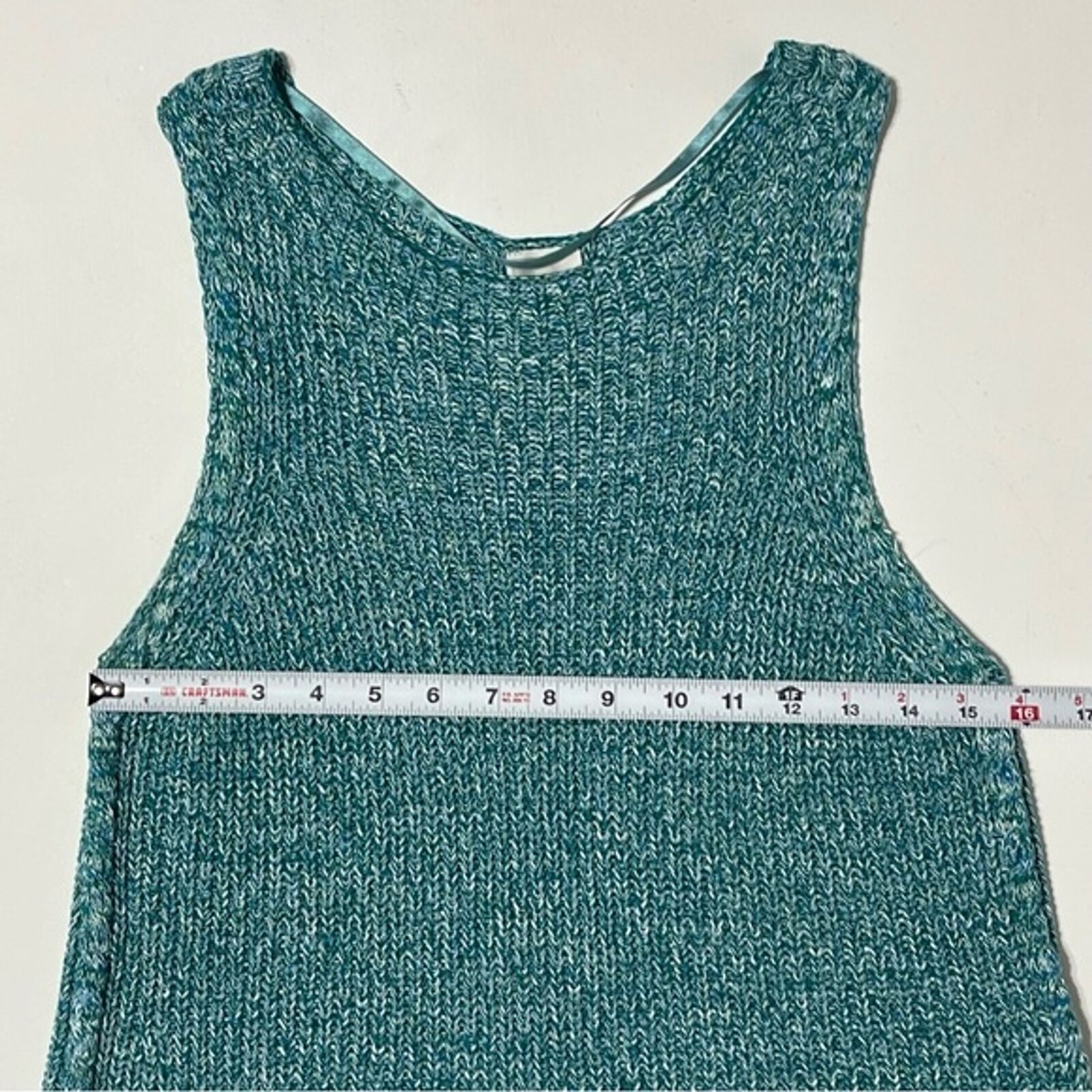 Cupio Sleeveless Knit Marled Sweater Tank Size M - image 4