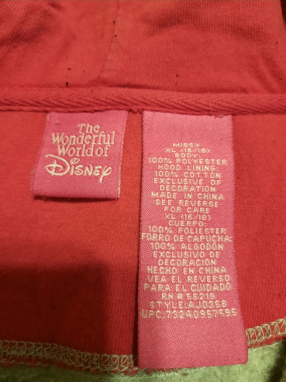 Vintage Womens XL Disney Y2K #37 Grumpy Hoodie - image 6