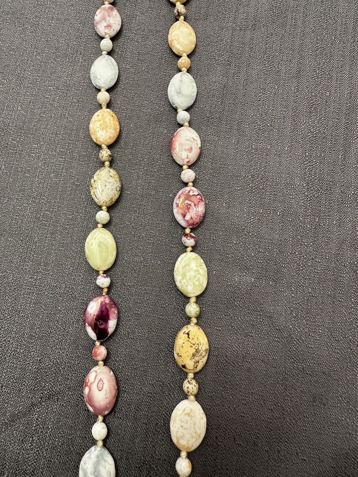 Vintage Austrian Art Glass Necklace. 30 inches. - image 3