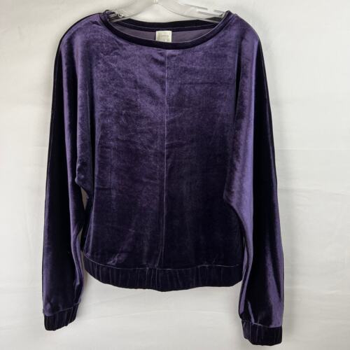 Cupio Women's Purple Long Sleeve Velour Chenille … - image 1