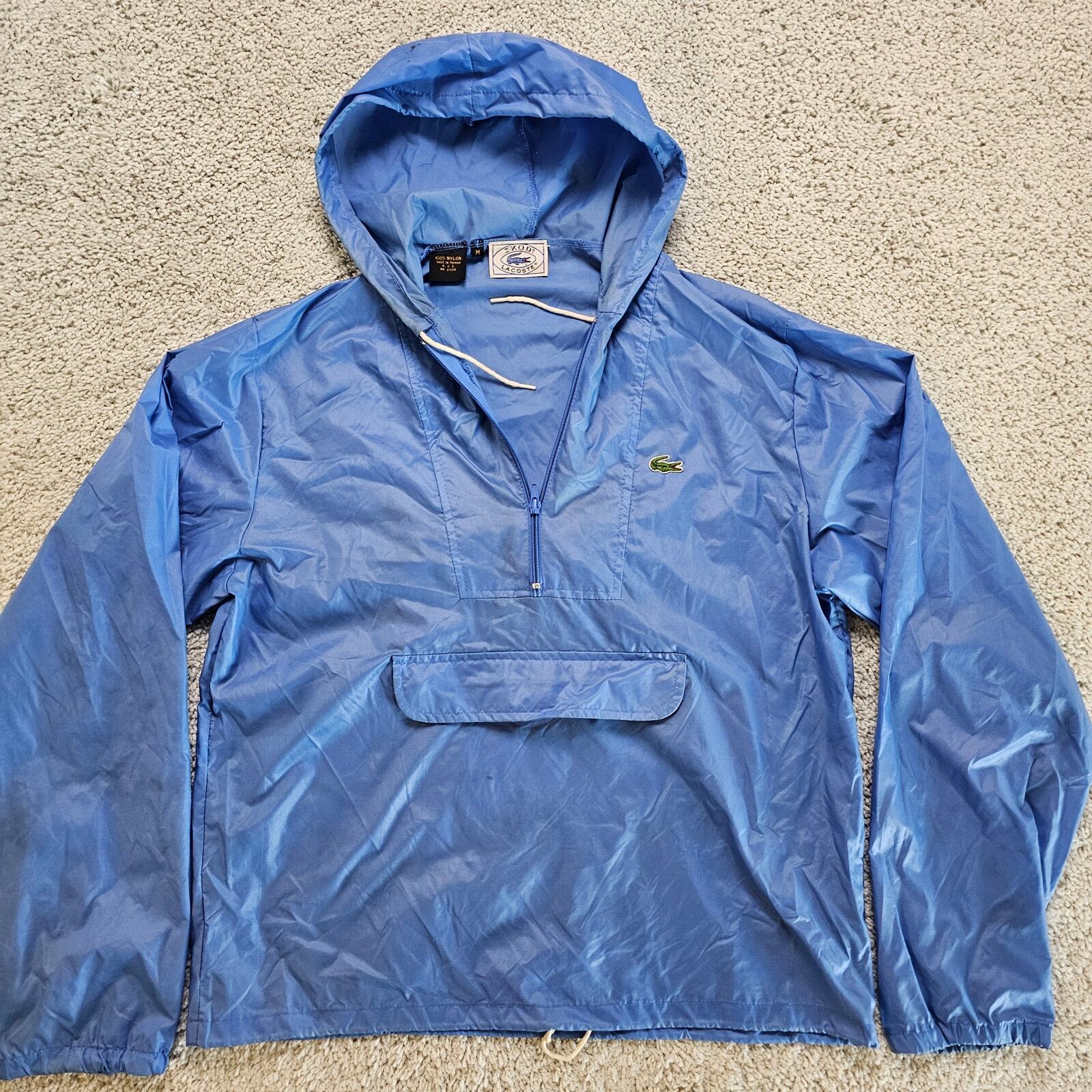 Lacoste X IZOD Mens Vintage VTG Blue Jacket Windb… - image 4